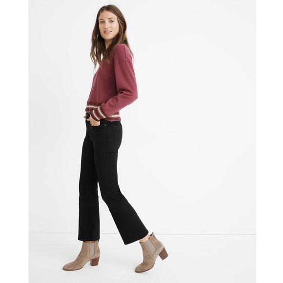 Madewell Denim - Madewell Cali Denim Boot Jeans in Black Frost 25